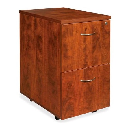 Sp Richards Lorell Mobile Pedestal - 16"W x 22"D x 28-1/4"H - Cherry - Essentials Series LLR69431